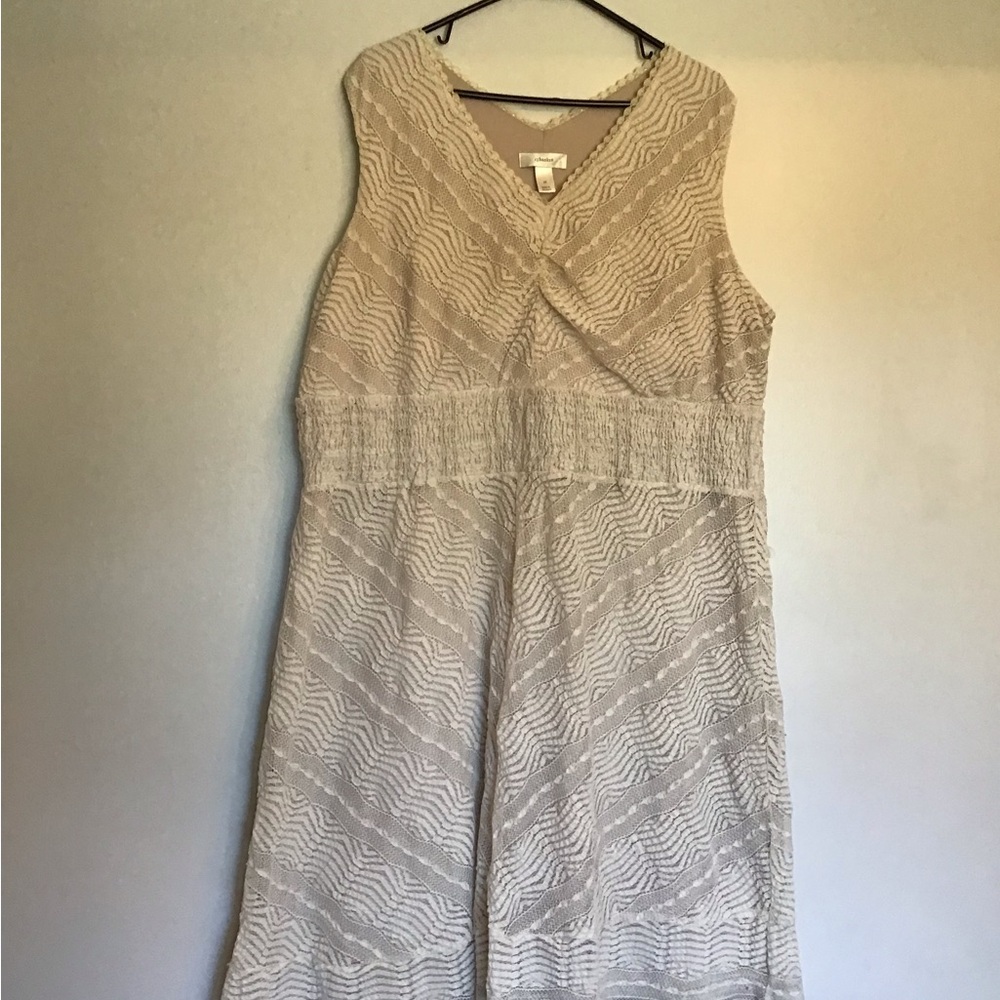 Cream colored dress. Dress barn. Size 2X.